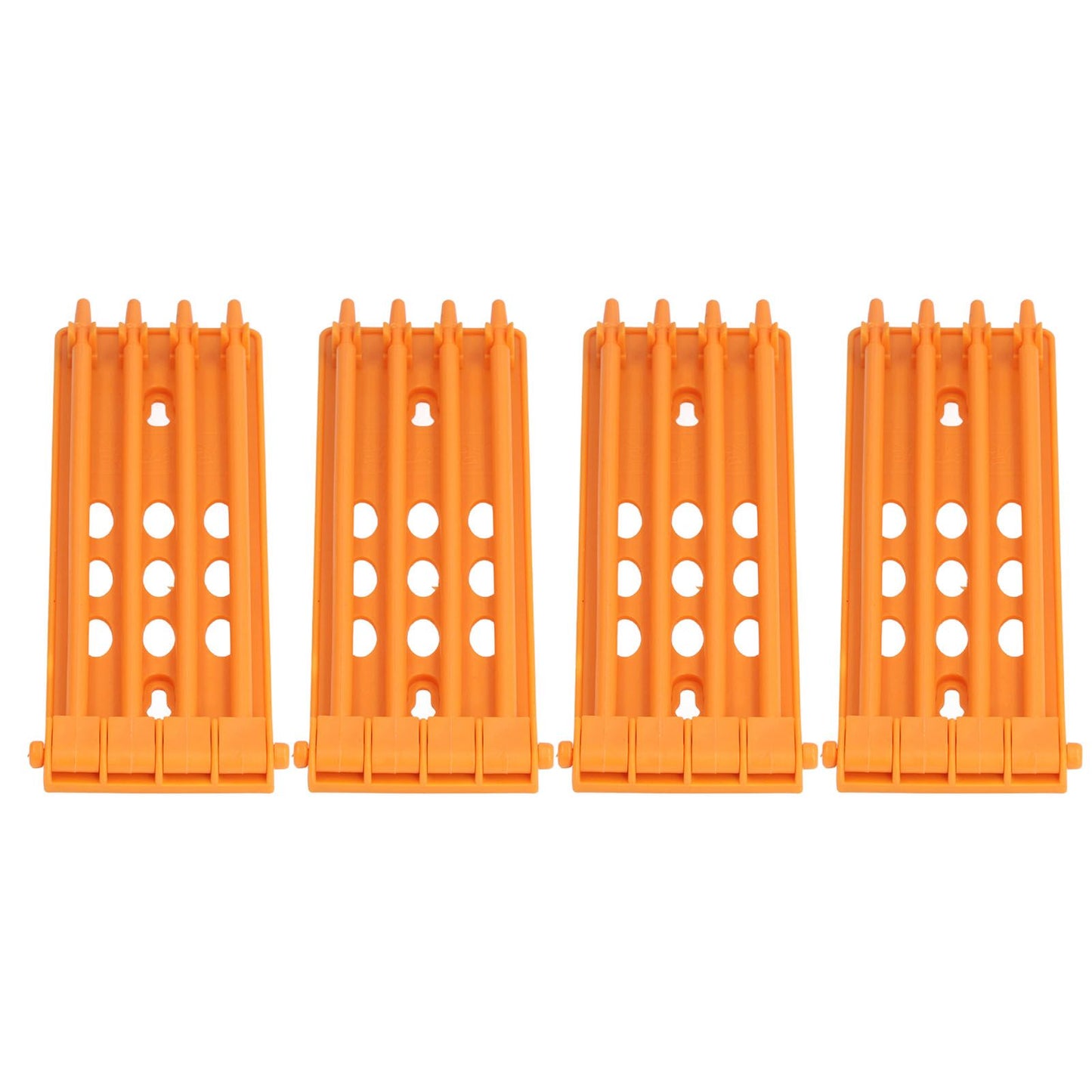 4Pcs Pigeon Leg Ring Stand 4 Column Design Large Capacity Wall Mounted Safe Durable Plastic Parrot Leg Ring Holder Yellow - view 2