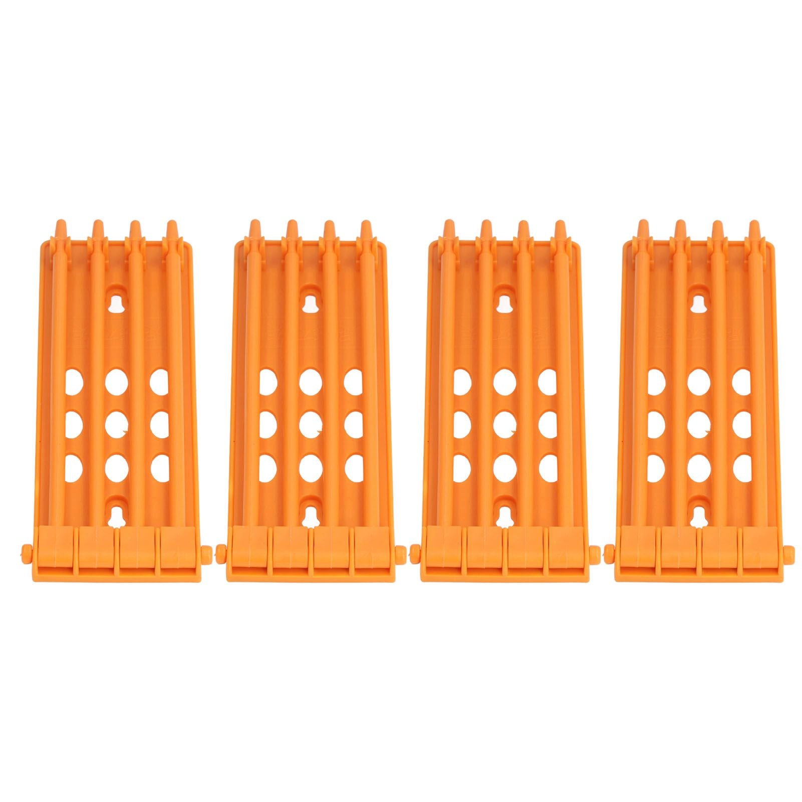 4Pcs Pigeon Leg Ring Stand 4 Column Design Large Capacity Wall Mounted Safe Durable Plastic Parrot Leg Ring Holder Yellow - view 2
