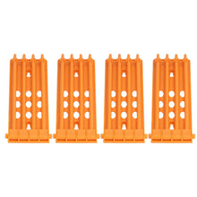 4Pcs Pigeon Leg Ring Stand 4 Column Design Large Capacity Wall Mounted Safe Durable Plastic Parrot Leg Ring Holder Yellow - view 2
