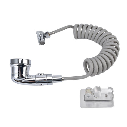 Sink Shower Sprayer Stretchy Hose Adjustable Mode Faucet Sprayer Attachment for Shampooing Pet Bathing - view 3