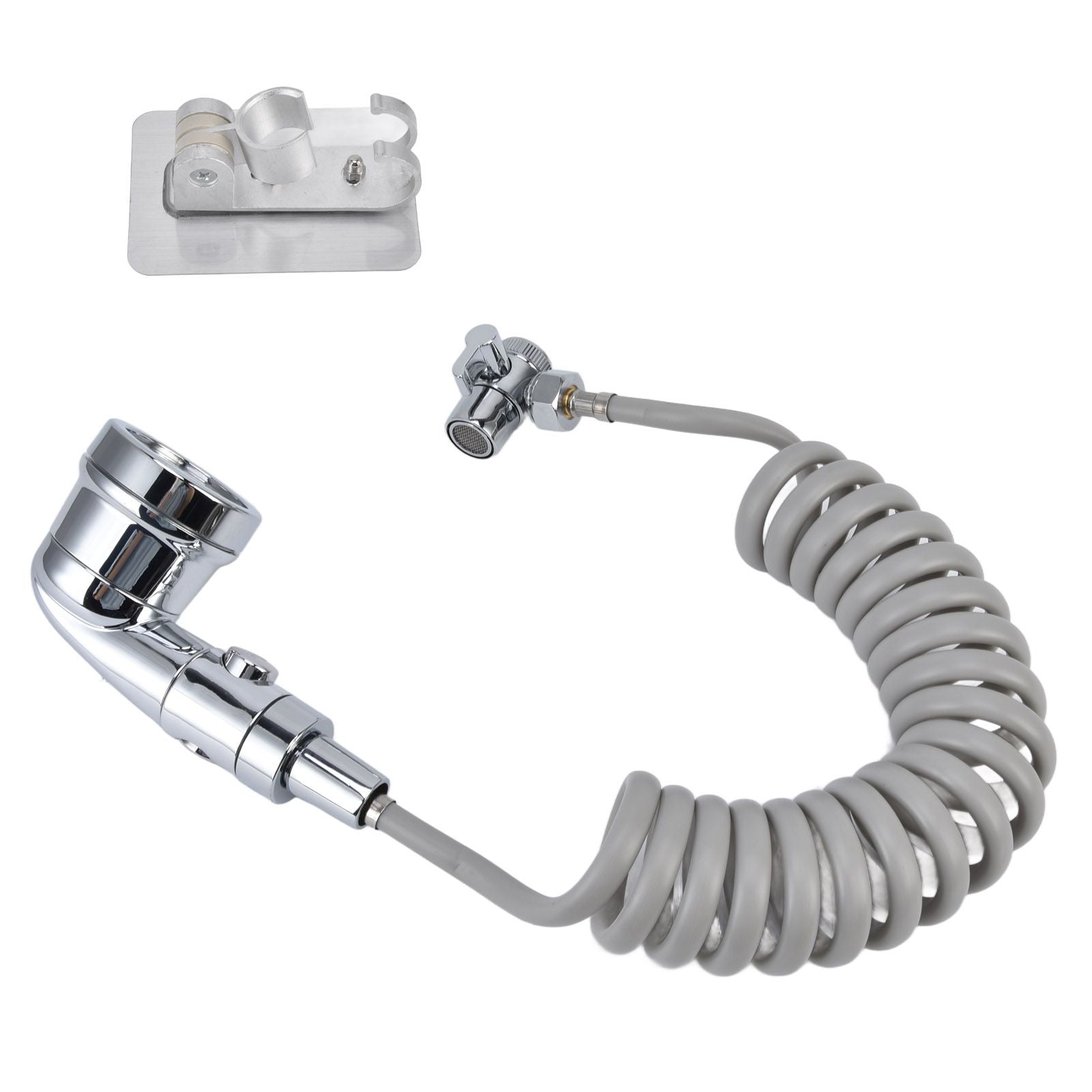 Sink Shower Sprayer Stretchy Hose Adjustable Mode Faucet Sprayer Attachment for Shampooing Pet Bathing - view 6