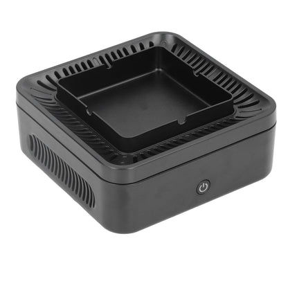 Smokeless Ashtray Gray Home Office Desktop USB Charging Large Air Volume Negative Ion Ashtray Purifier - view 2