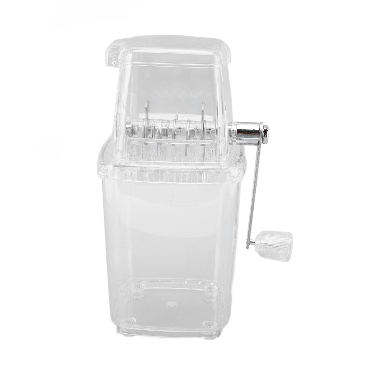 Hand Cranked Ice Crusher Clear Rustproof Multifunctional Manual Ice Crusher for Home Kitchen Transparent - view 2