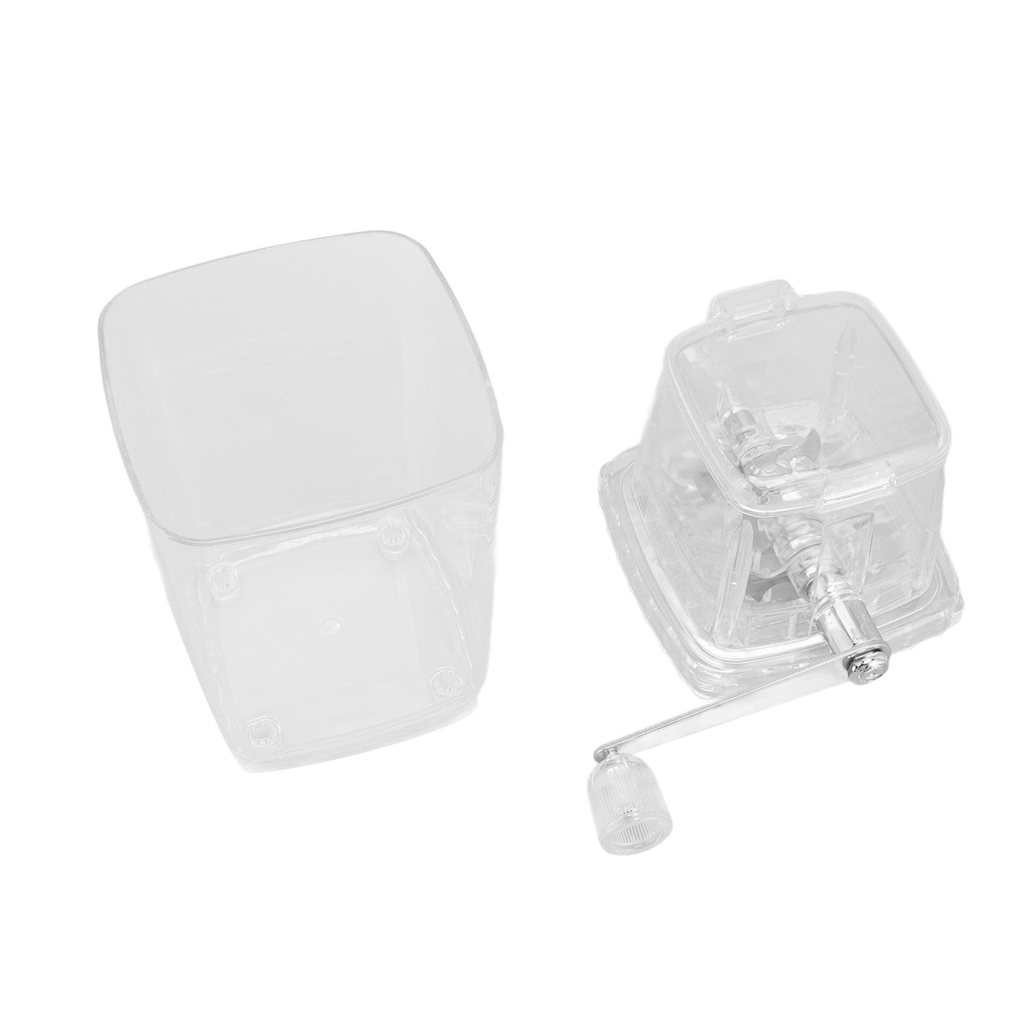 Hand Cranked Ice Crusher Clear Rustproof Multifunctional Manual Ice Crusher for Home Kitchen Transparent - view 5