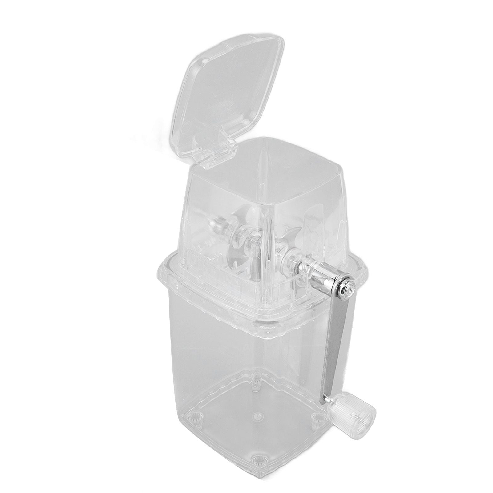 Hand Cranked Ice Crusher Clear Rustproof Multifunctional Manual Ice Crusher for Home Kitchen Transparent - view 7