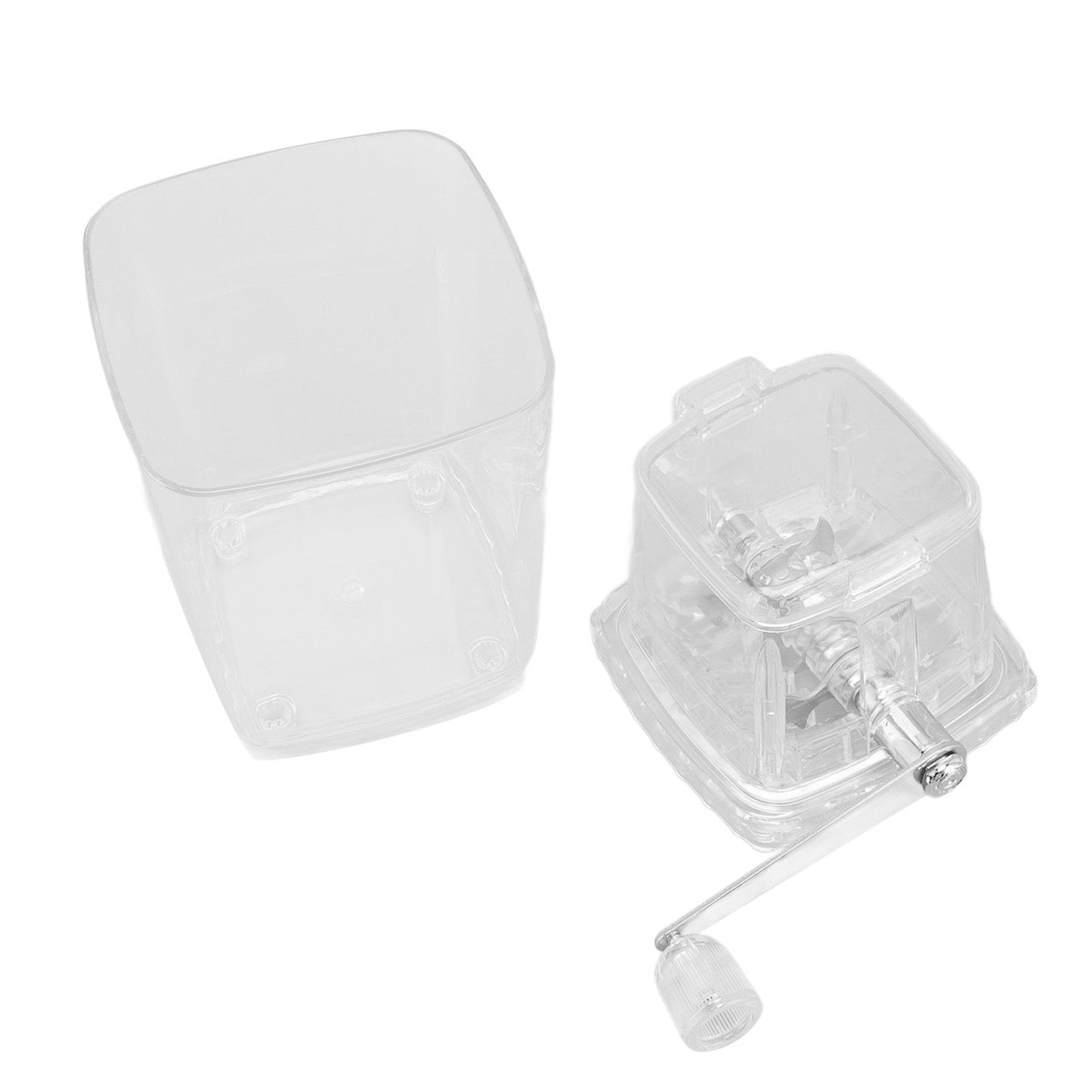 Hand Cranked Ice Crusher Clear Rustproof Multifunctional Manual Ice Crusher for Home Kitchen Transparent - view 10