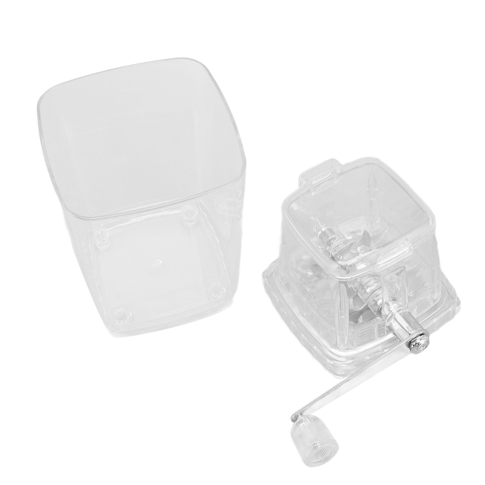 Hand Cranked Ice Crusher Clear Rustproof Multifunctional Manual Ice Crusher for Home Kitchen Transparent - view 10