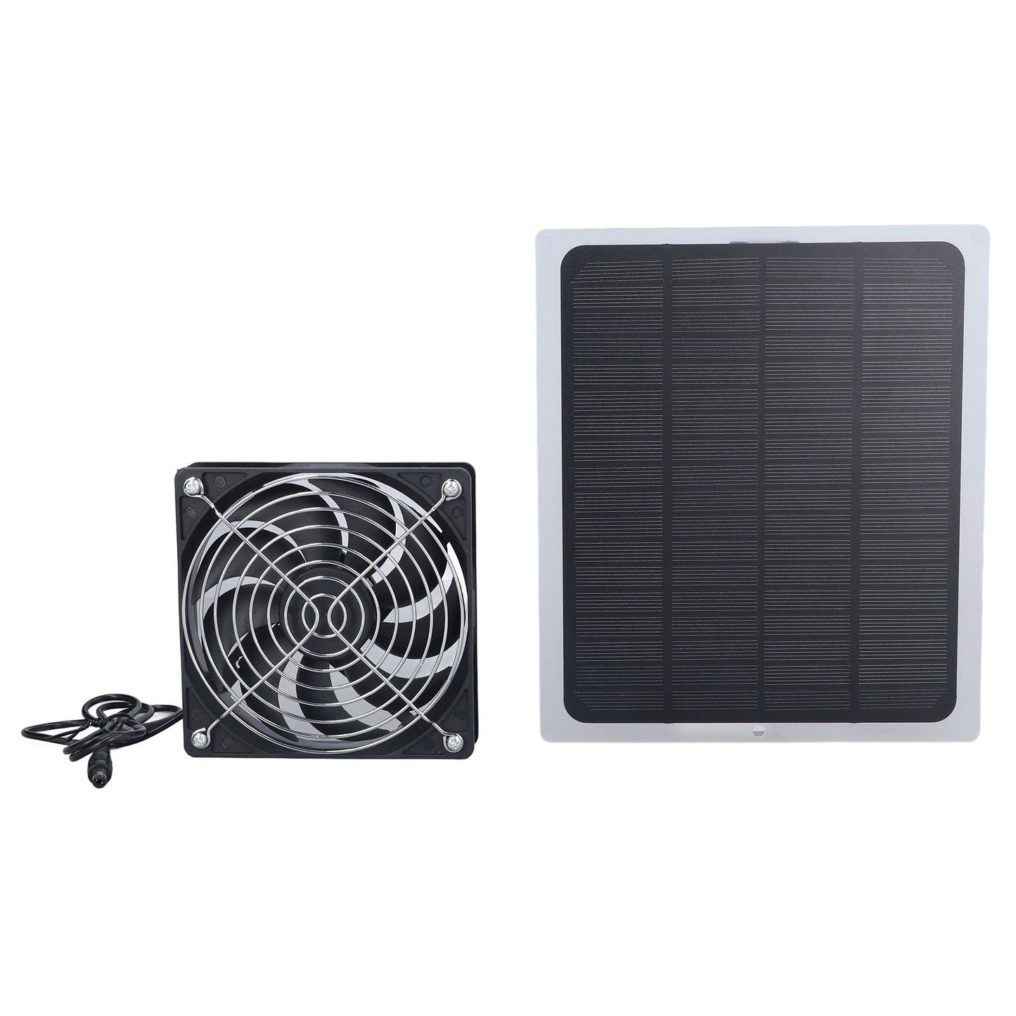 6W Solar Panel Fan with Protecting Net Waterproof Greenhouse Chicken House Solar Fan for Outdoor - view 2