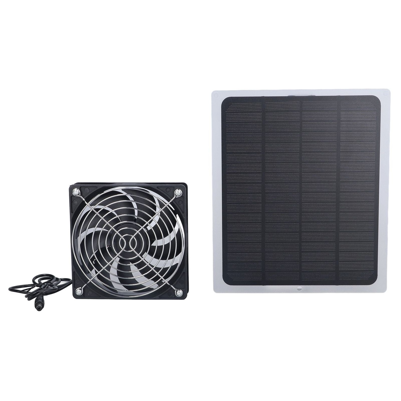 6W Solar Panel Fan with Protecting Net Waterproof Greenhouse Chicken House Solar Fan for Outdoor - view 2