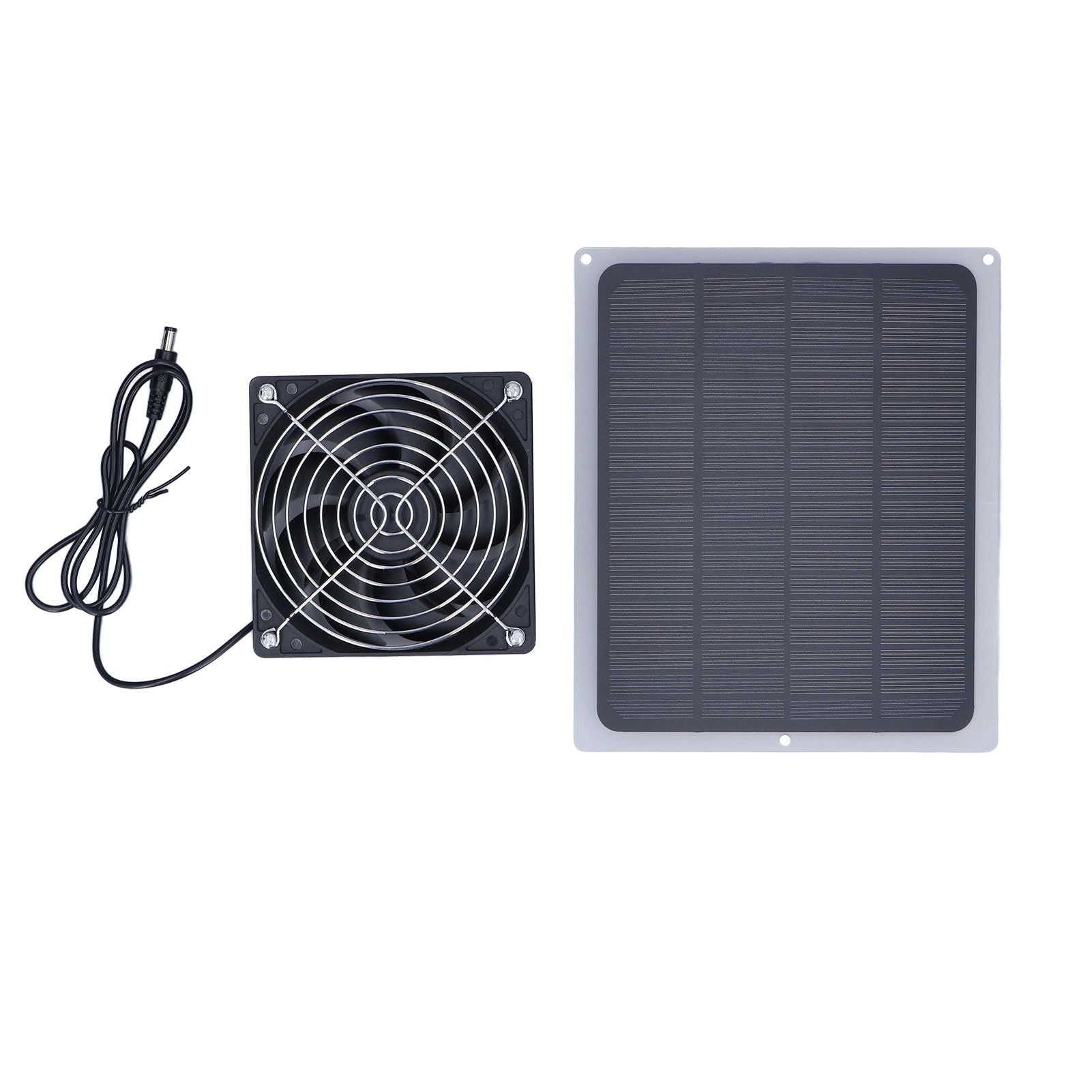 6W Solar Panel Fan with Protecting Net Waterproof Greenhouse Chicken House Solar Fan for Outdoor - view 3