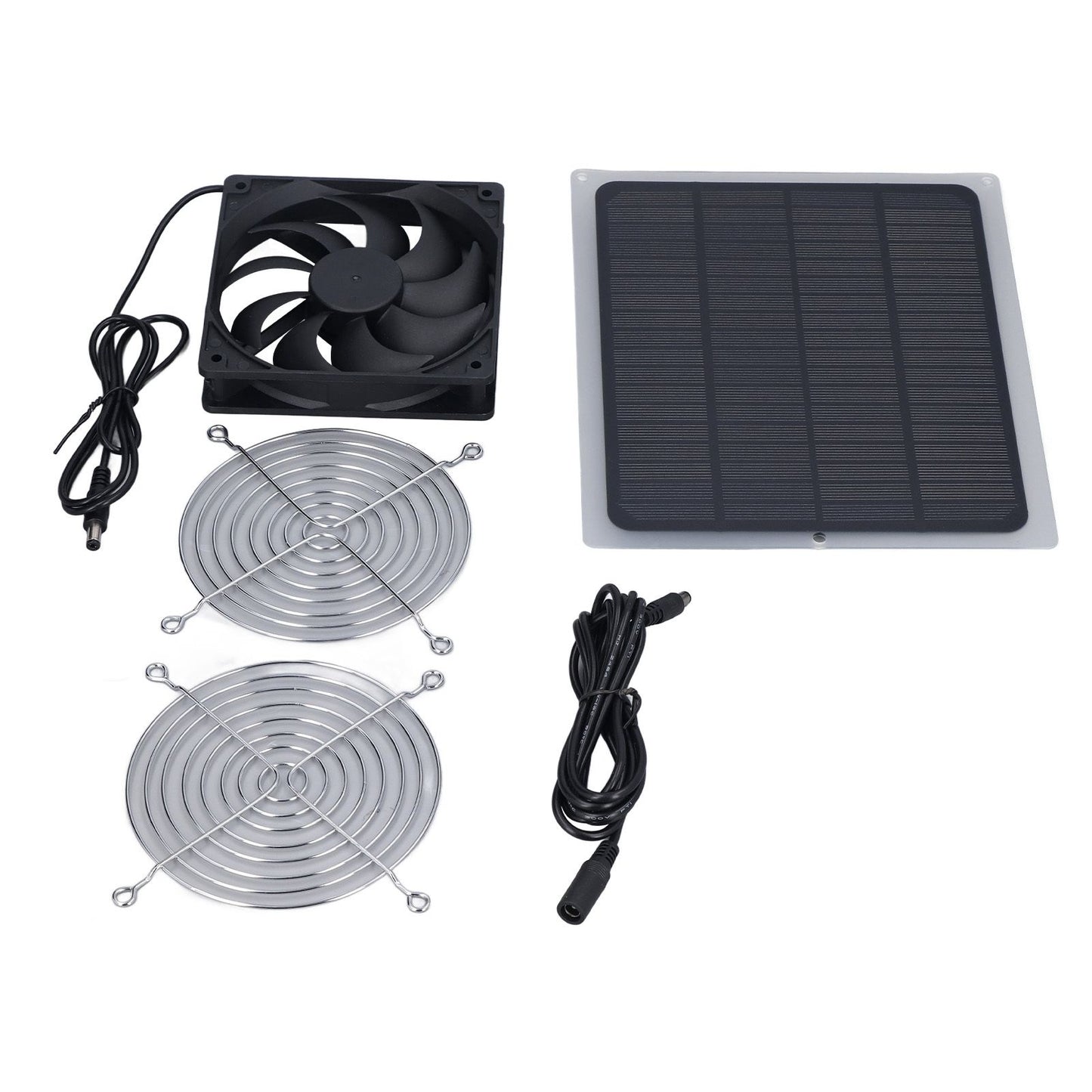 6W Solar Panel Fan with Protecting Net Waterproof Greenhouse Chicken House Solar Fan for Outdoor - view 4