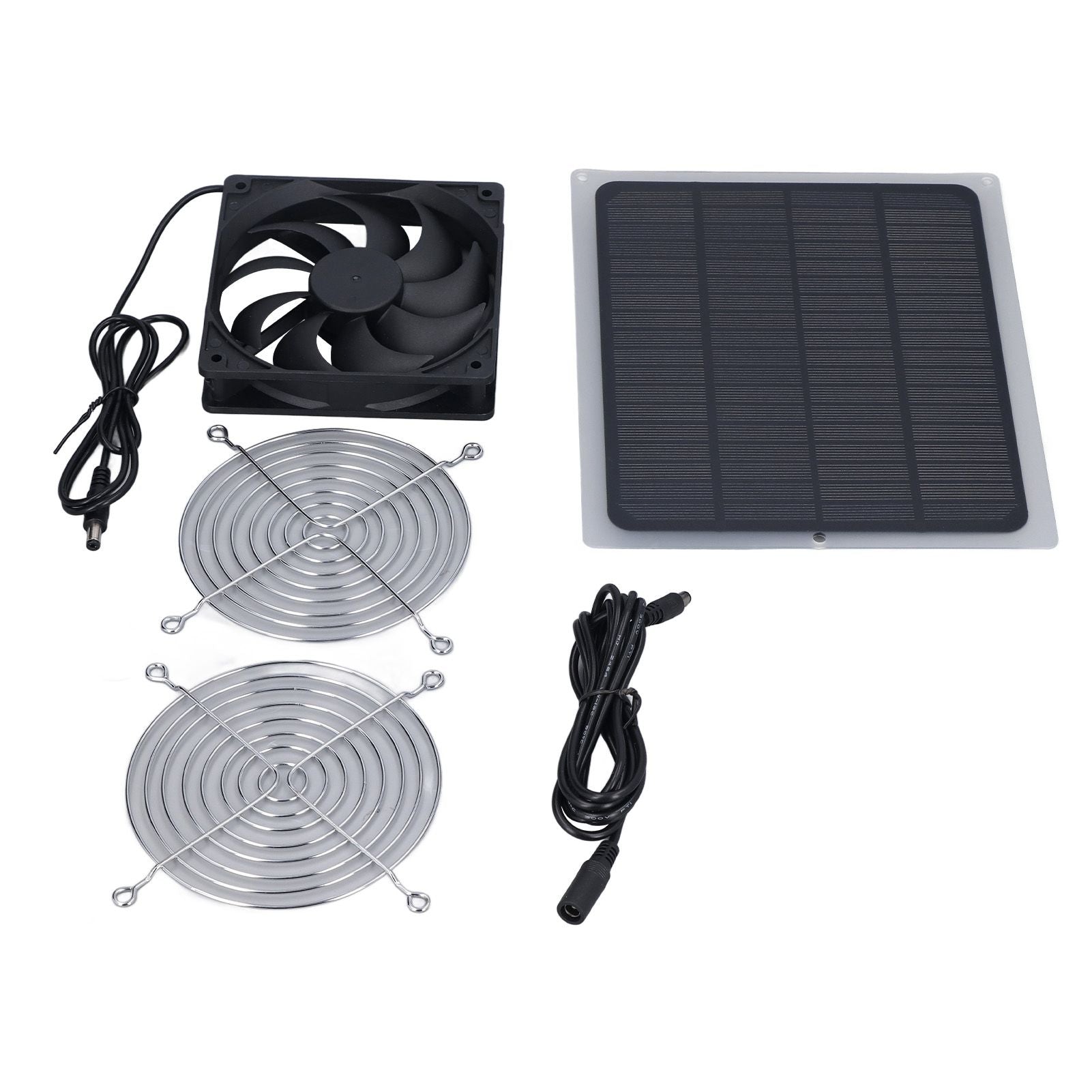 6W Solar Panel Fan with Protecting Net Waterproof Greenhouse Chicken House Solar Fan for Outdoor - view 4
