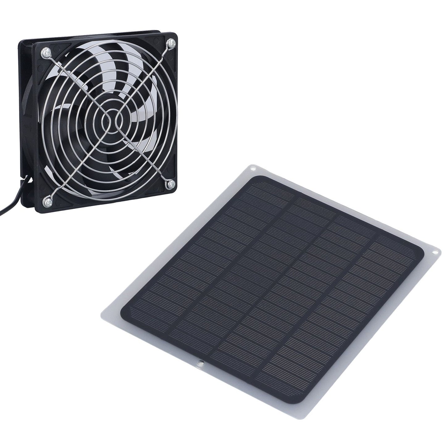 6W Solar Panel Fan with Protecting Net Waterproof Greenhouse Chicken House Solar Fan for Outdoor - view 5