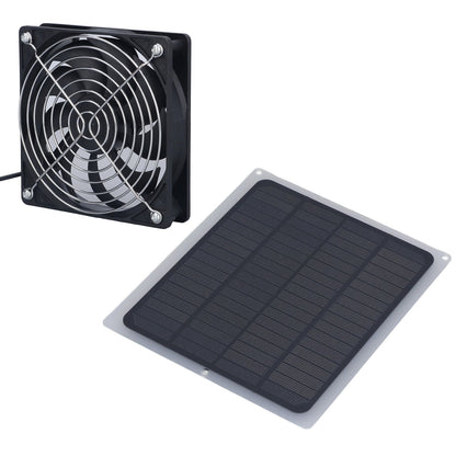 6W Solar Panel Fan with Protecting Net Waterproof Greenhouse Chicken House Solar Fan for Outdoor - view 7
