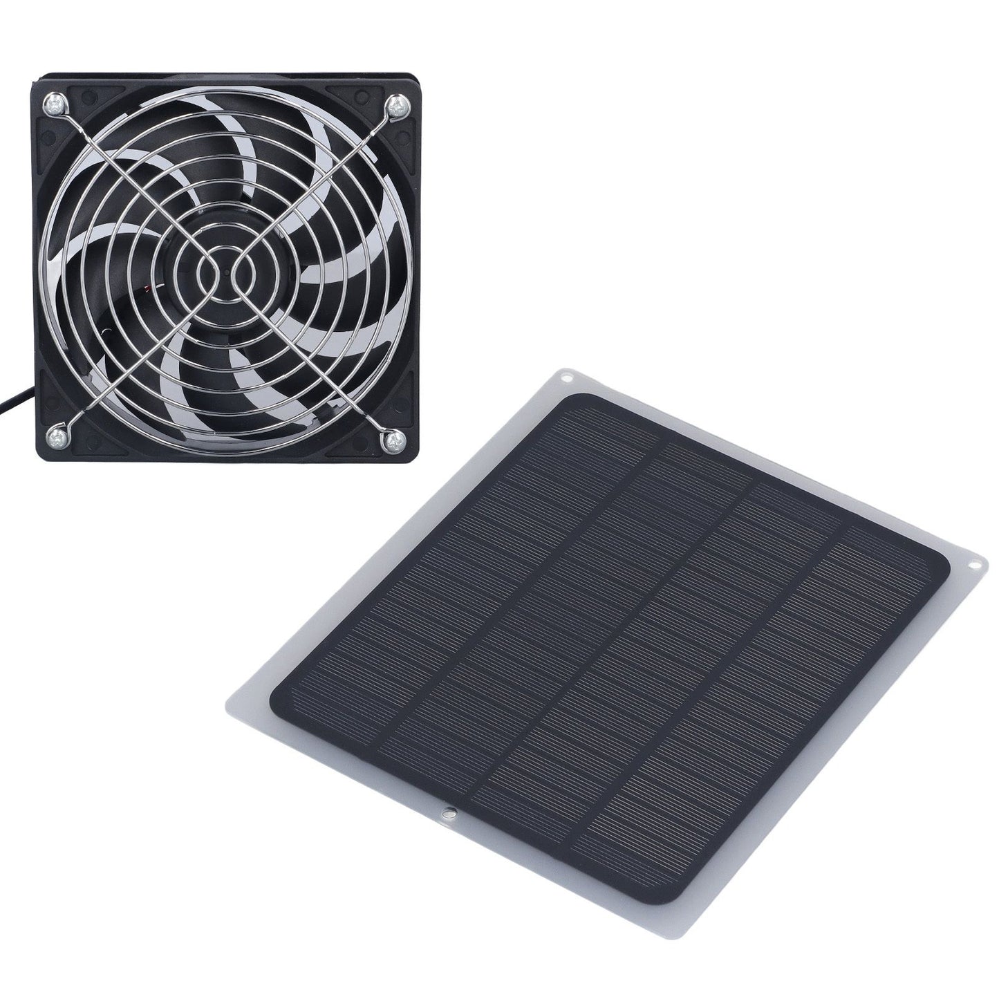 6W Solar Panel Fan with Protecting Net Waterproof Greenhouse Chicken House Solar Fan for Outdoor - view 8