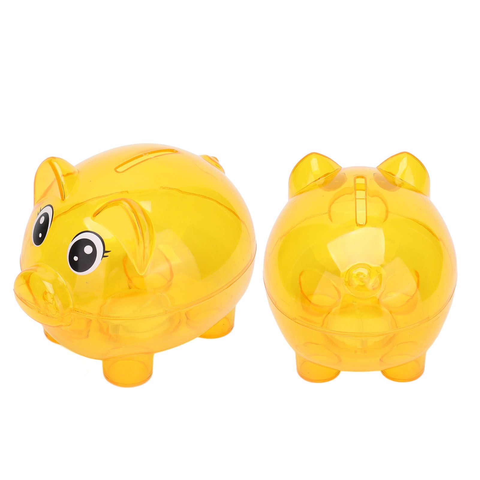 Transparent Plastic Money Saving Box Break Resistance Pig Shaped Piggy Bank for ChildrenL - view 4