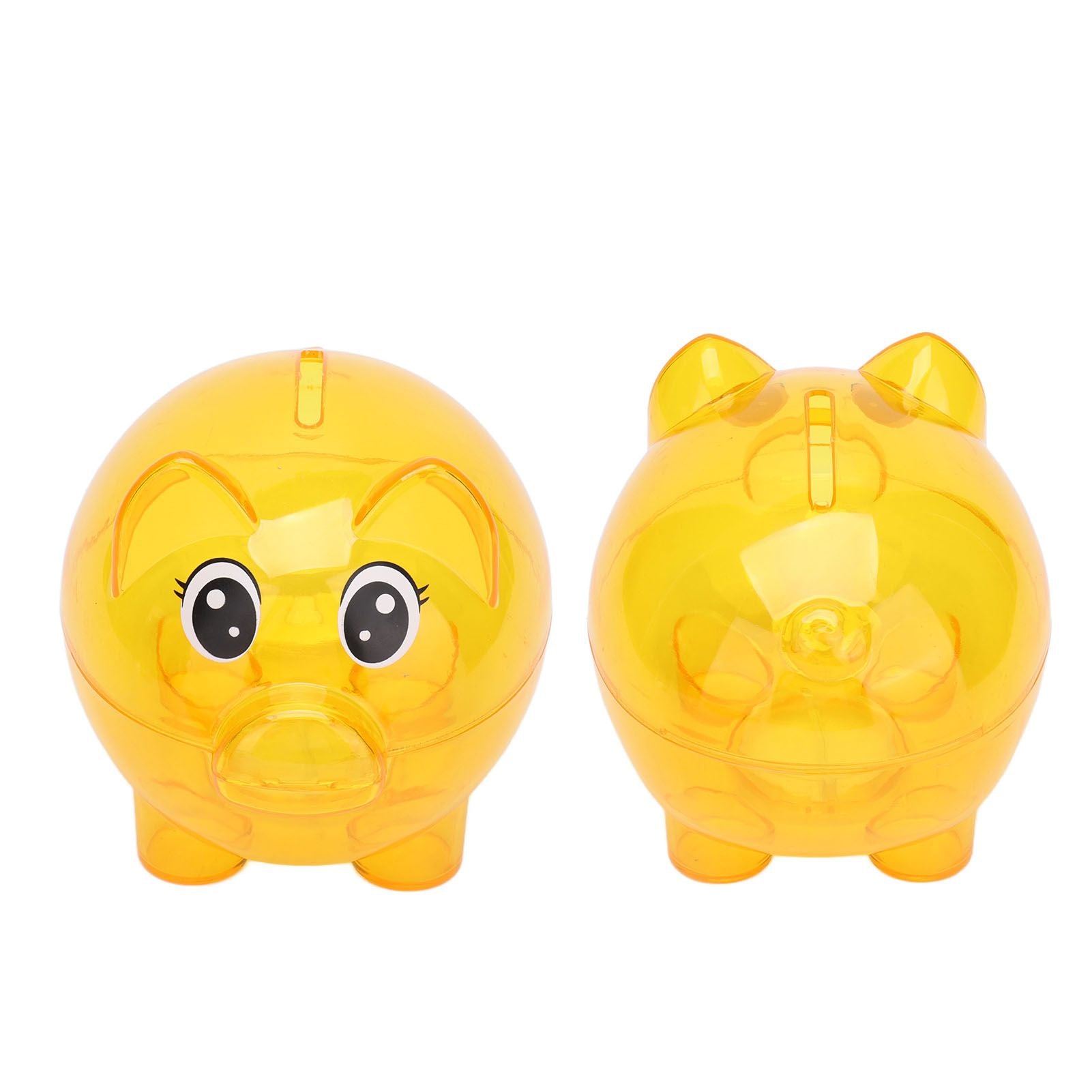 Transparent Plastic Money Saving Box Break Resistance Pig Shaped Piggy Bank for ChildrenL - view 5