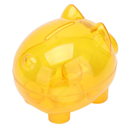 Transparent Plastic Money Saving Box Break Resistance Pig Shaped Piggy Bank for ChildrenL - view 6
