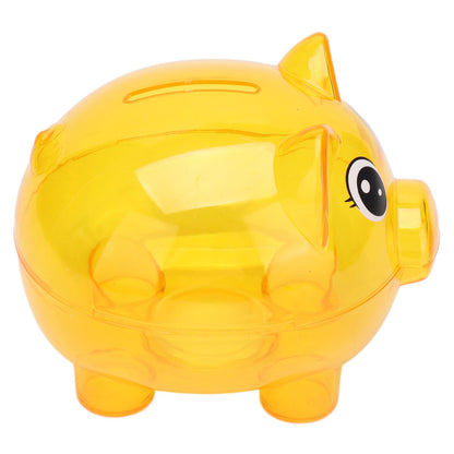 Transparent Plastic Money Saving Box Break Resistance Pig Shaped Piggy Bank for ChildrenL - view 9