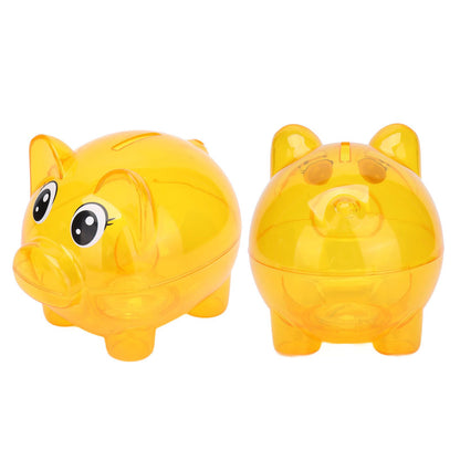 Transparent Plastic Money Saving Box Break Resistance Pig Shaped Piggy Bank for ChildrenS - view 4