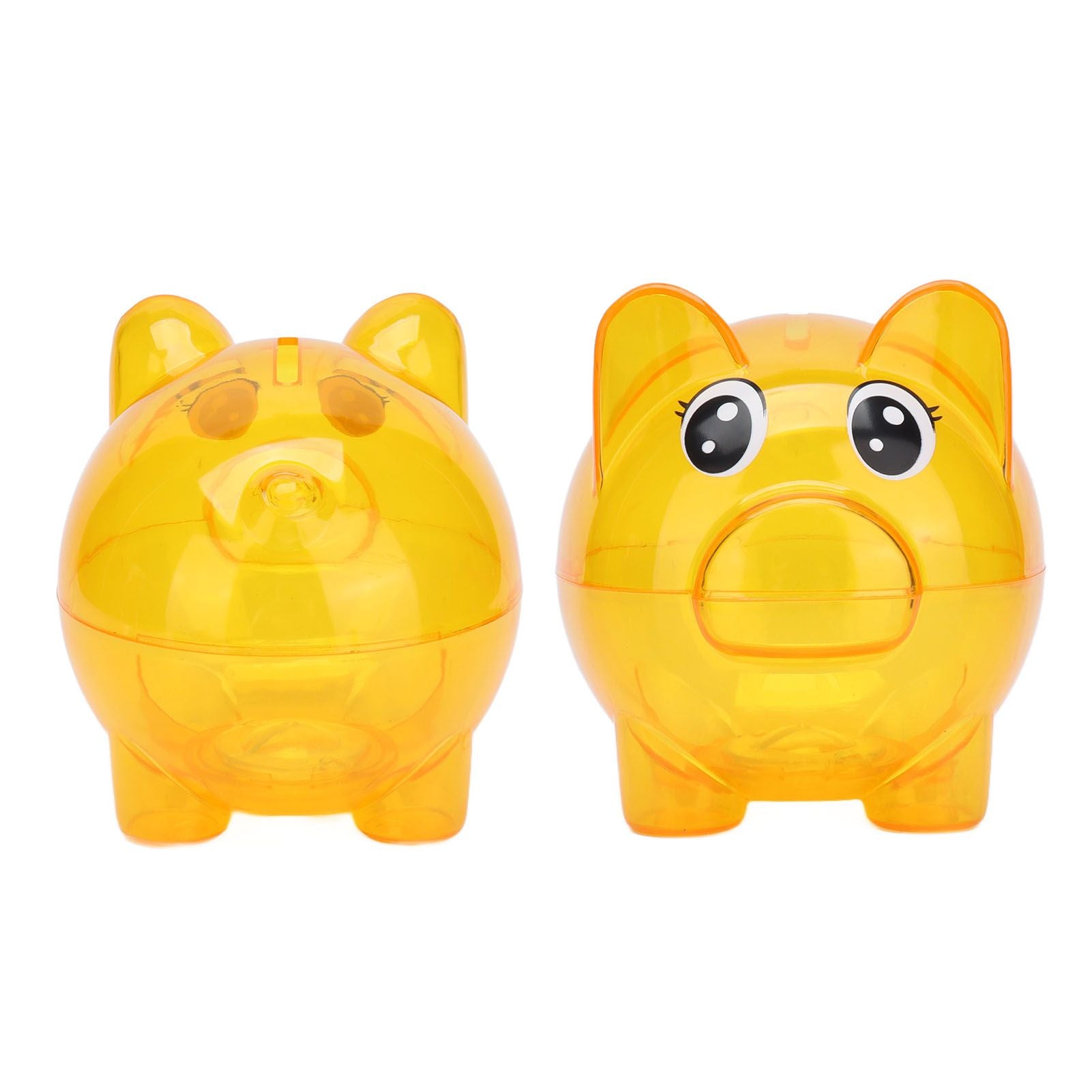 Transparent Plastic Money Saving Box Break Resistance Pig Shaped Piggy Bank for ChildrenS - view 5