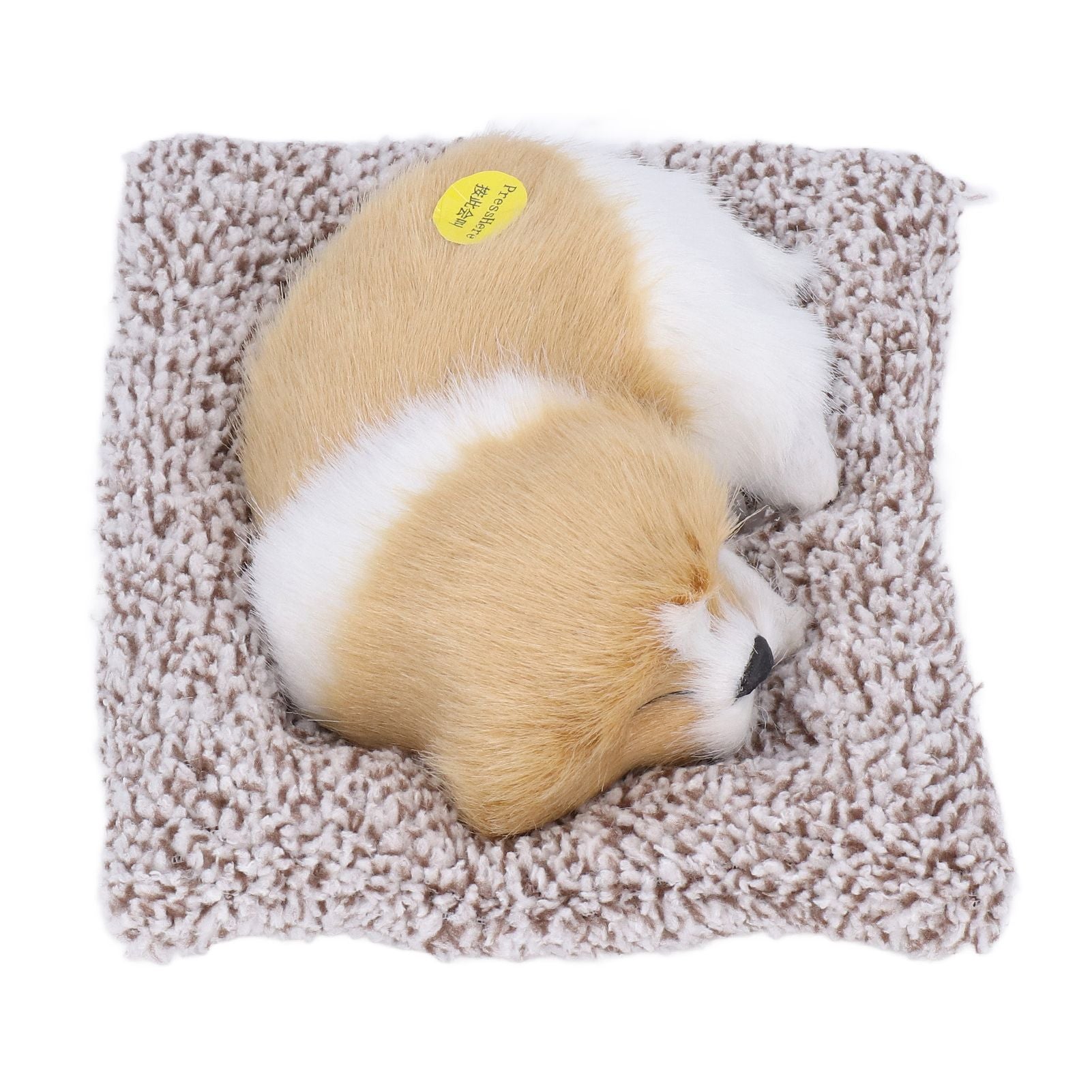 Realistic Sleeping Dog Adorable Sleeping Puppy Children Toys Decorations Gifts for Boys GirlsDirt White Block Nap Dog - view 4