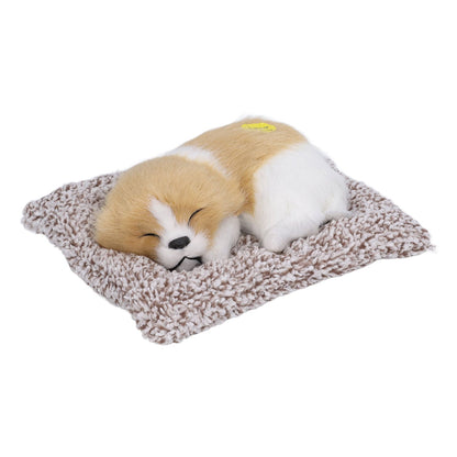 Realistic Sleeping Dog Adorable Sleeping Puppy Children Toys Decorations Gifts for Boys GirlsDirt White Block Nap Dog - view 5