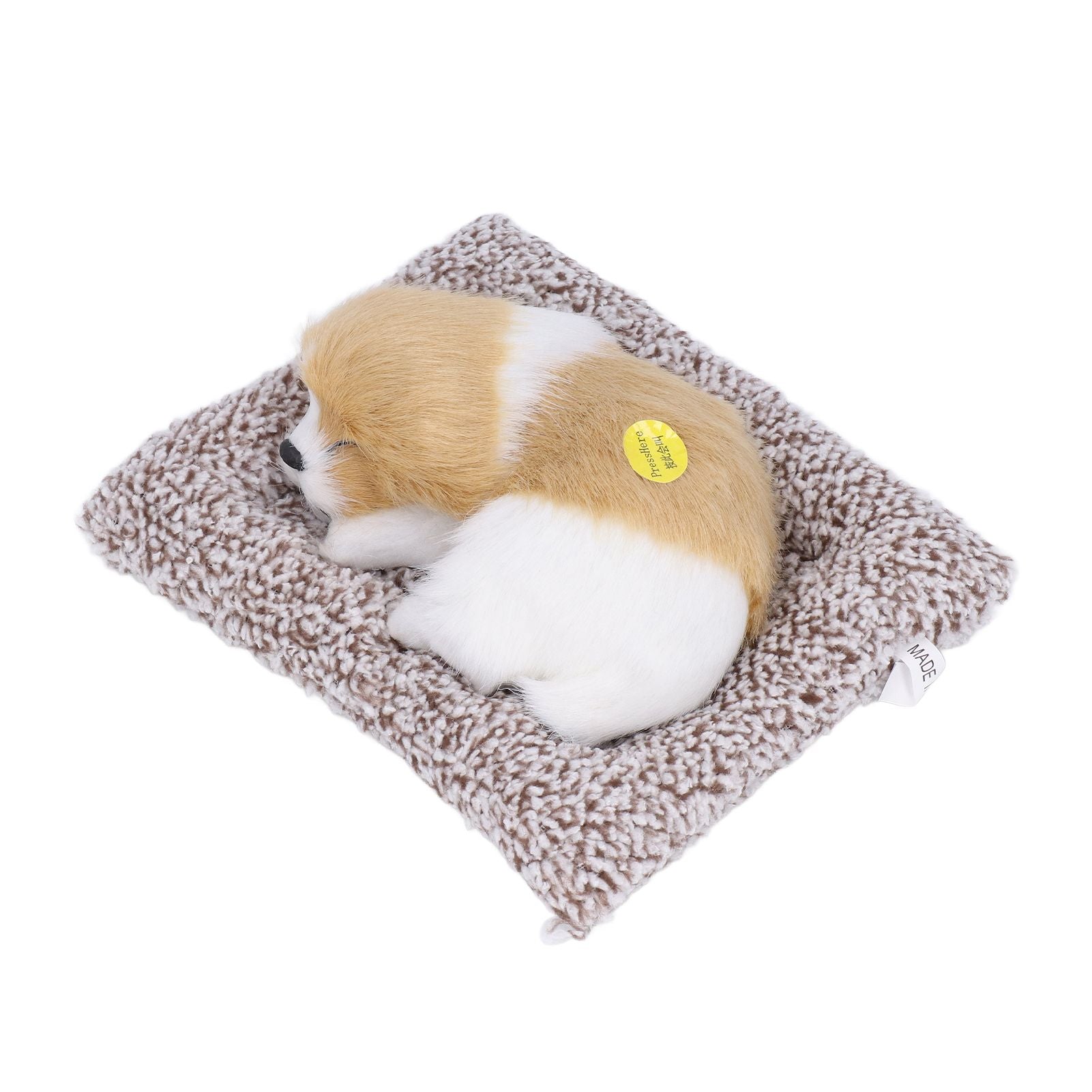 Realistic Sleeping Dog Adorable Sleeping Puppy Children Toys Decorations Gifts for Boys GirlsDirt White Block Nap Dog - view 6