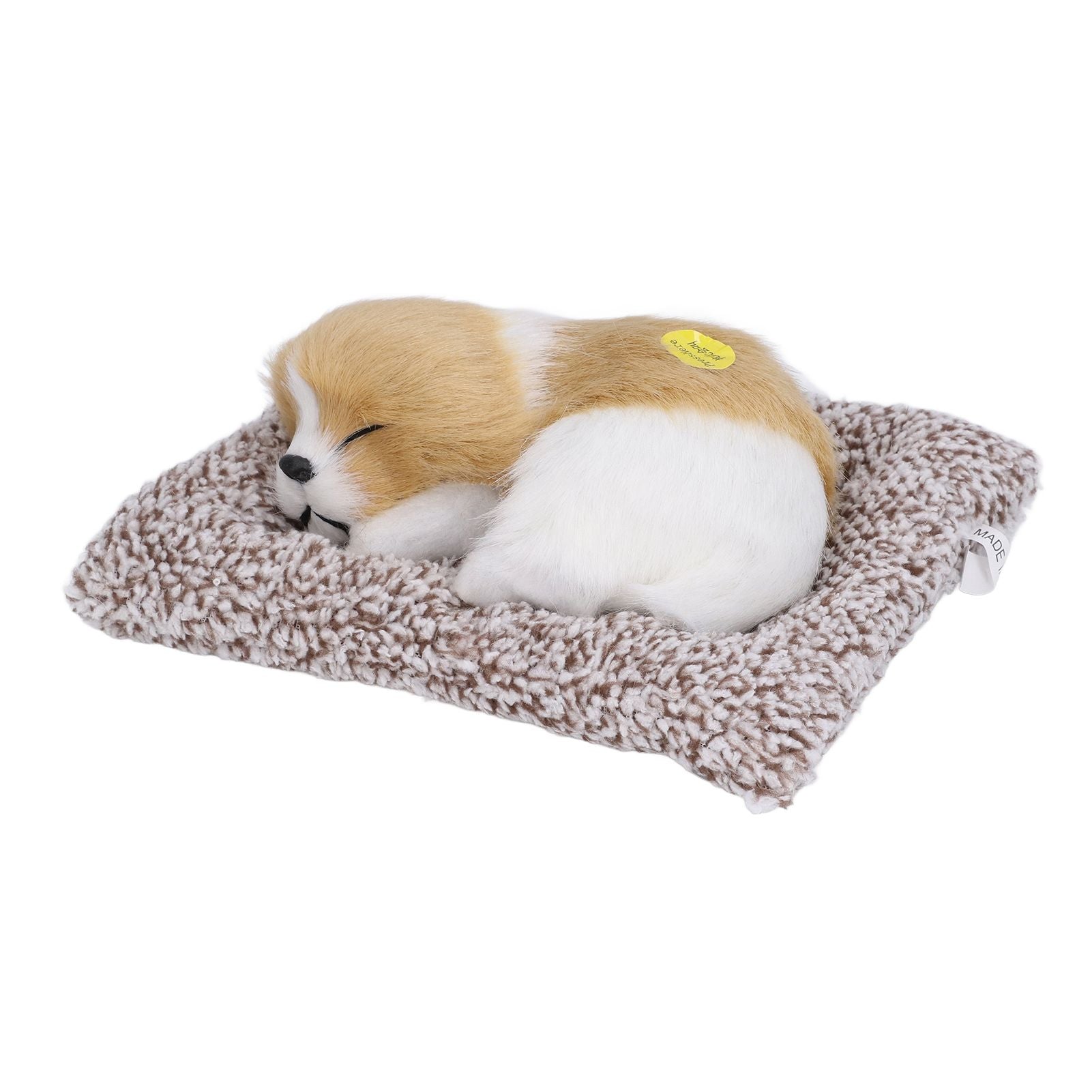 Realistic Sleeping Dog Adorable Sleeping Puppy Children Toys Decorations Gifts for Boys GirlsDirt White Block Nap Dog - view 7