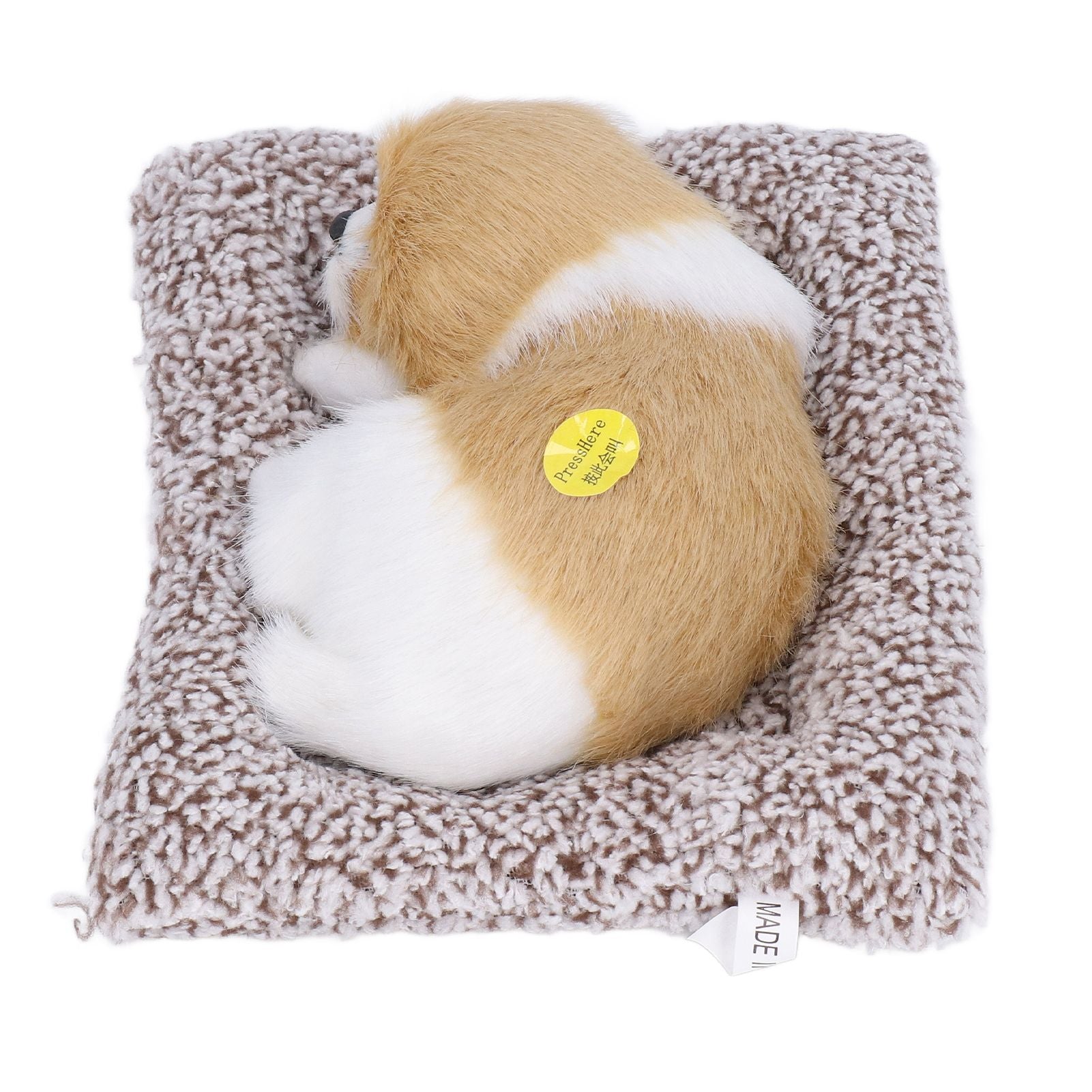 Realistic Sleeping Dog Adorable Sleeping Puppy Children Toys Decorations Gifts for Boys GirlsDirt White Block Nap Dog - view 9