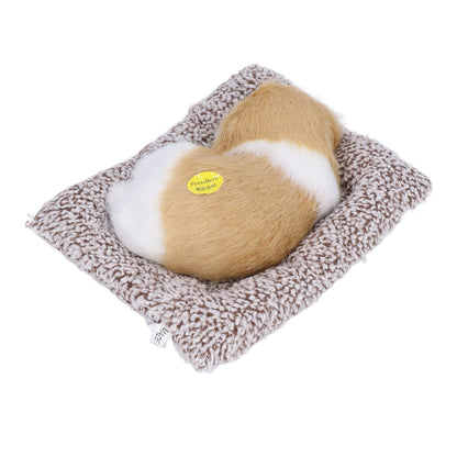 Realistic Sleeping Dog Adorable Sleeping Puppy Children Toys Decorations Gifts for Boys GirlsDirt White Block Nap Dog - view 10