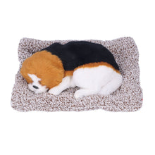 Simulation Dog with Sound Lovely Vivid Novel Gifts Plush Plastic Material Dog Toy Car Decoration Big Dog Beagle The