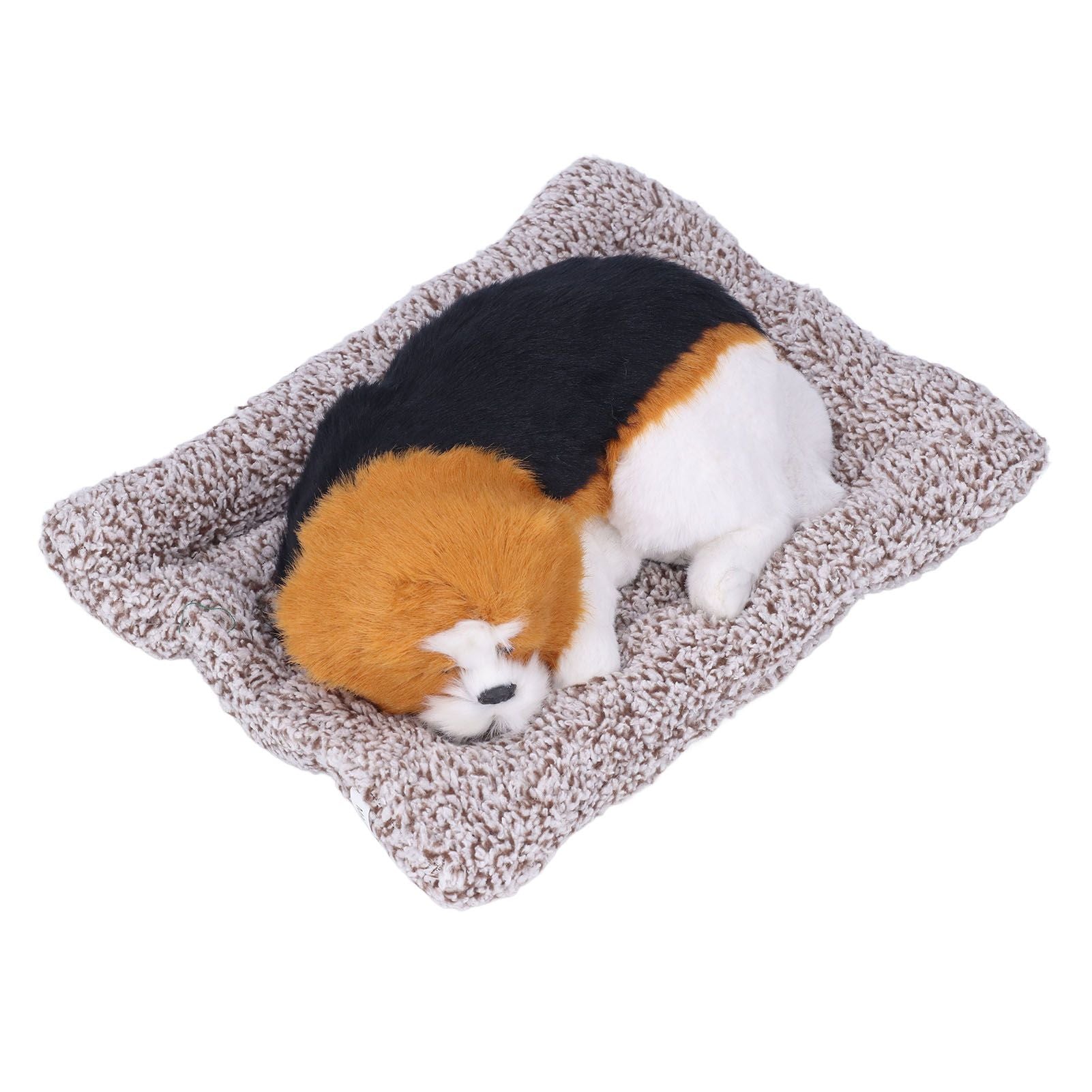 Simulation Dog with Sound Lovely Vivid Novel Gifts Plush Plastic Material Dog Toy Car Decoration Big Dog Beagle The - view 2