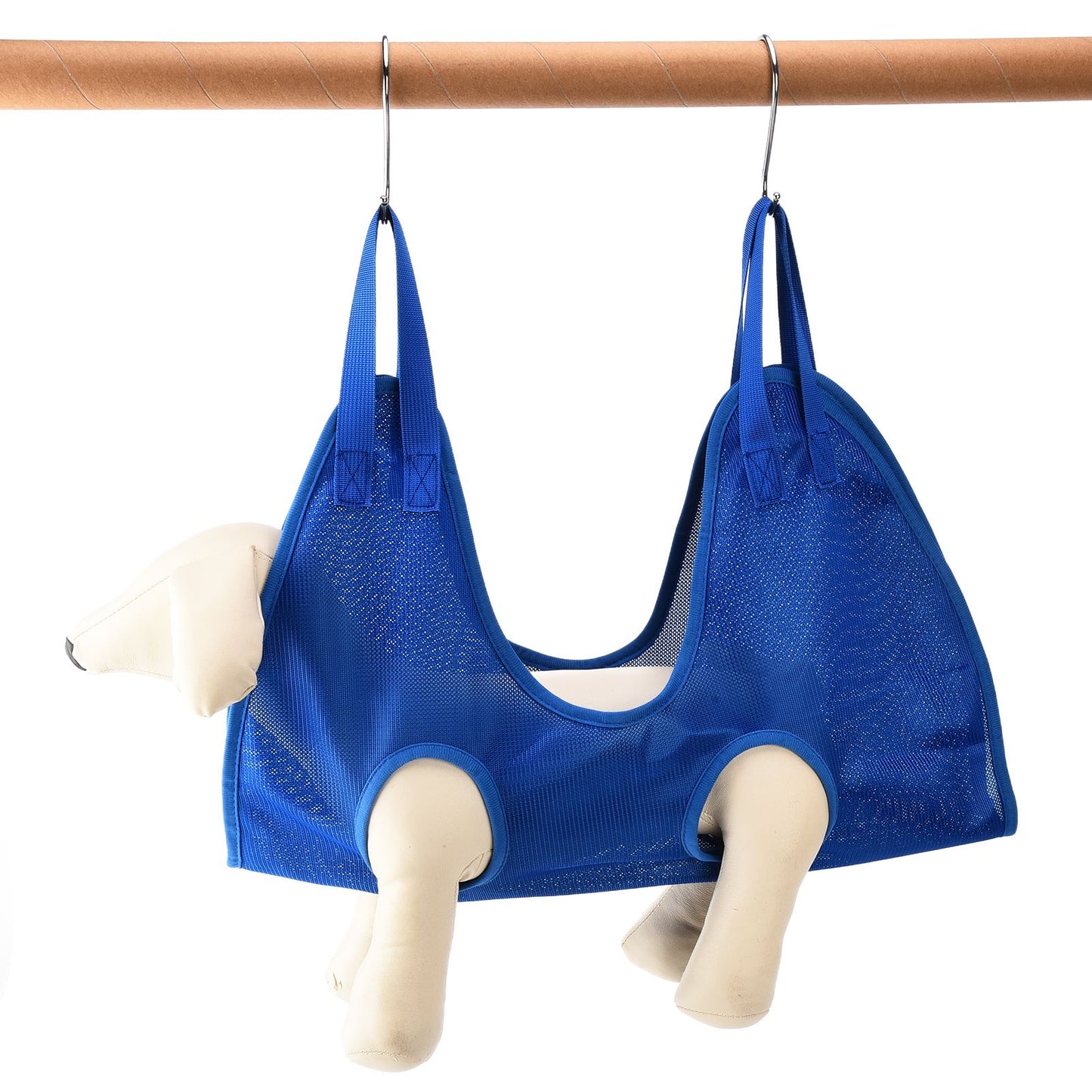 Dog Grooming Sling Multifunctional Pet Grooming Hammock Helper for Bathing Washing Grooming and Trimming NailBlue S - view 9