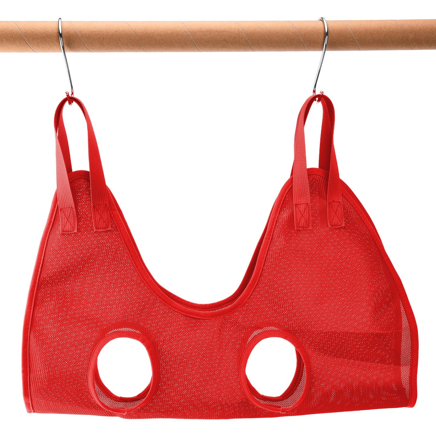 Dog Grooming Sling Multifunctional Pet Grooming Hammock Helper for Bathing Washing Grooming and Trimming NailRed M - view 10