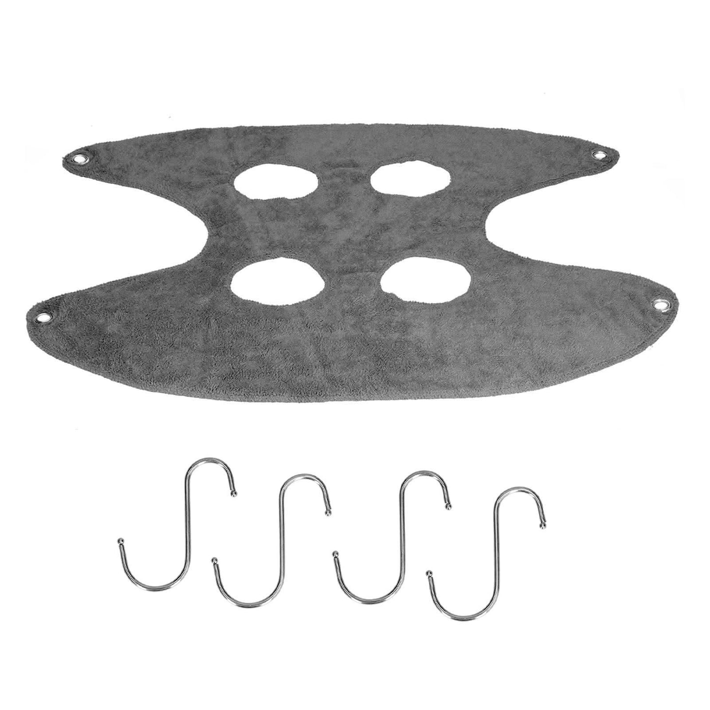 Pet Grooming Sling Dog Grooming Sling Hammock Helper for Bathing Washing Nail ClippingS Grey - view 5