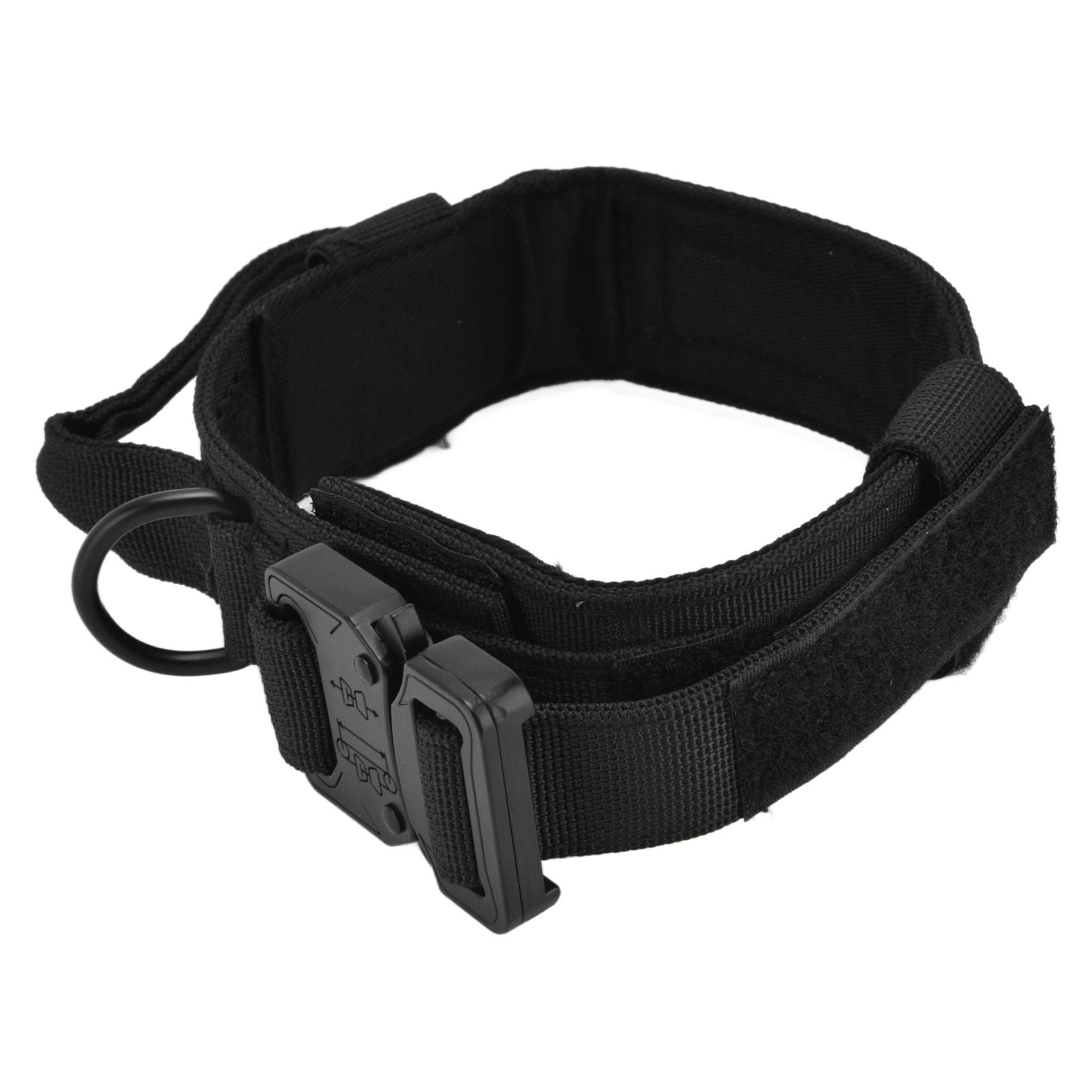 Traction Dog Collar with Buckle Nylon Iron Training Hunting Collar Pet Accessory for OutdoorBlack XL - view 3