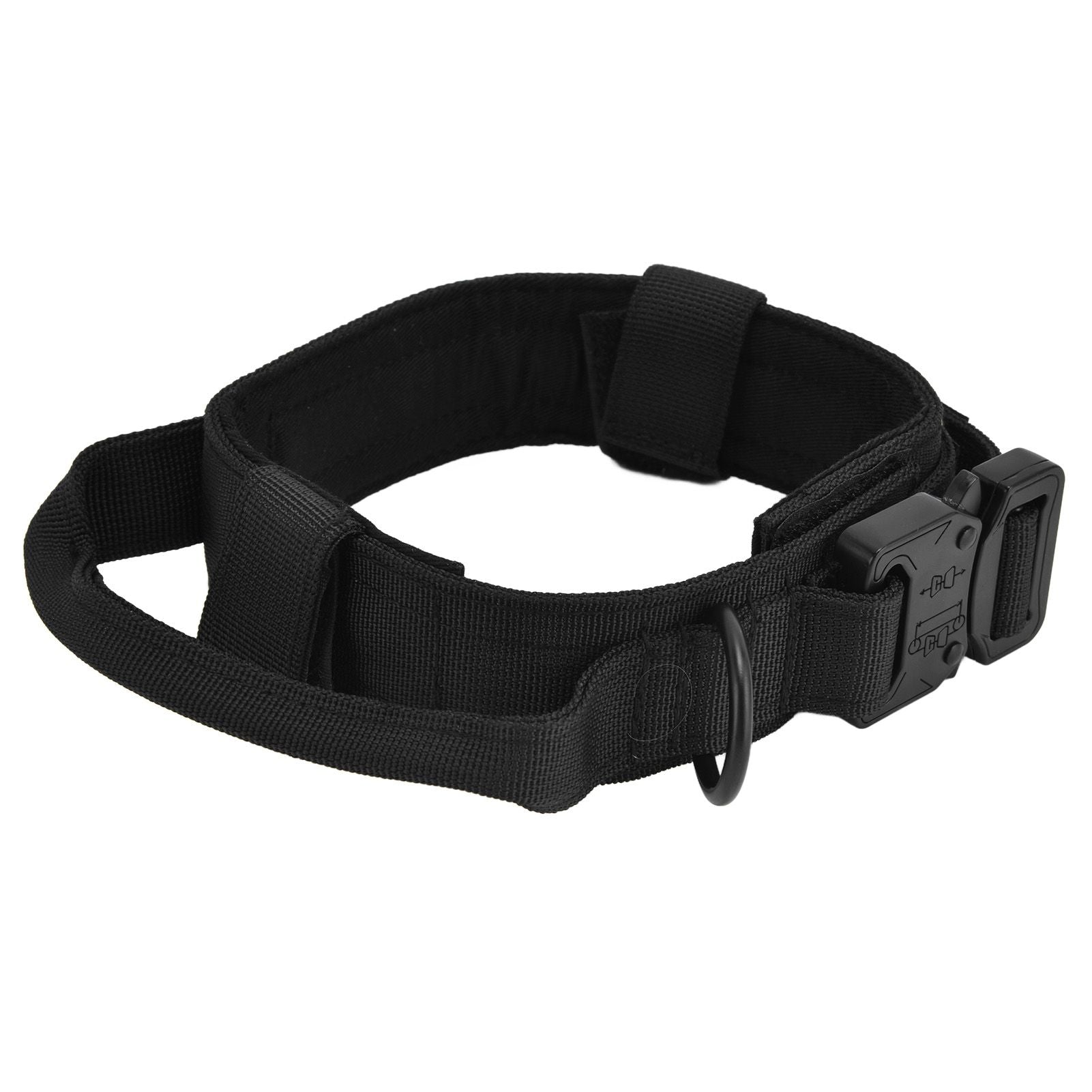 Traction Dog Collar with Buckle Nylon Iron Training Hunting Collar Pet Accessory for OutdoorBlack XL - view 8
