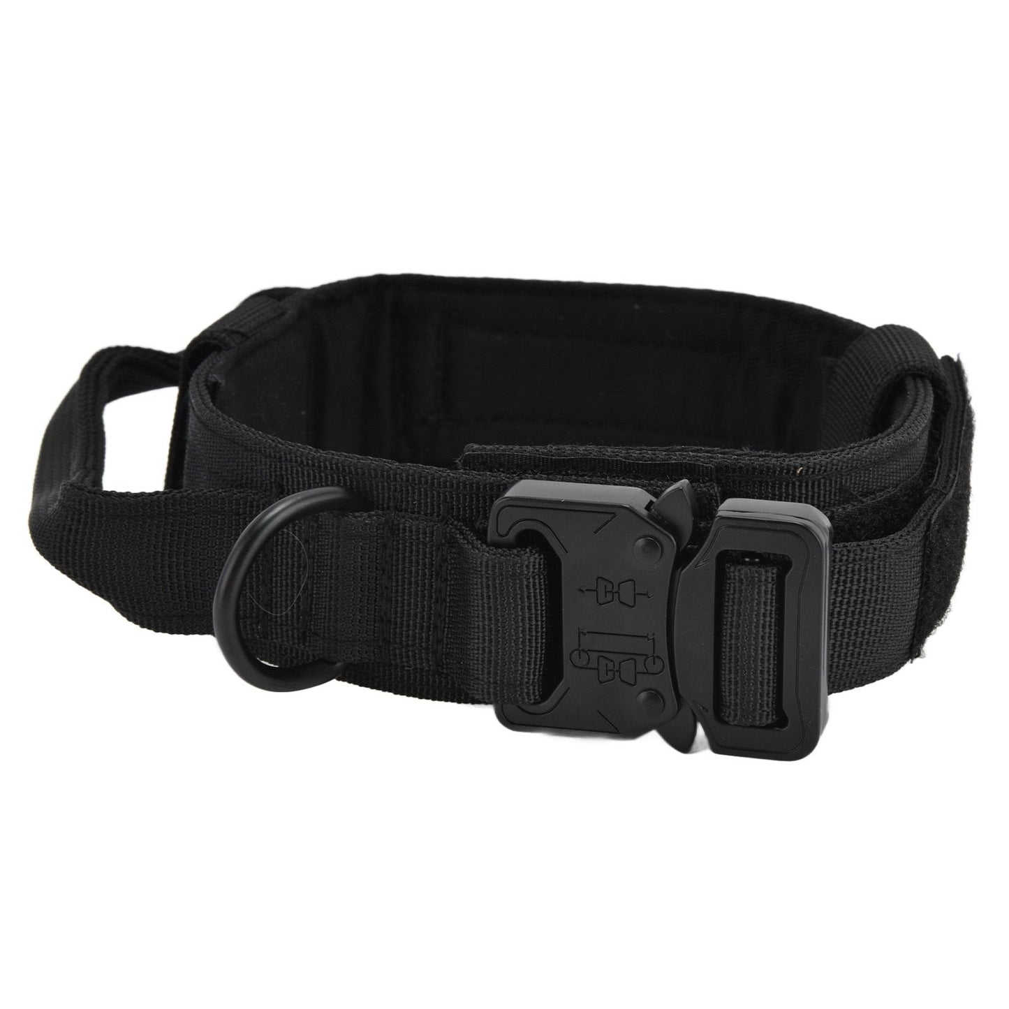 Traction Dog Collar with Buckle Nylon Iron Training Hunting Collar Pet Accessory for OutdoorBlack XL - view 9