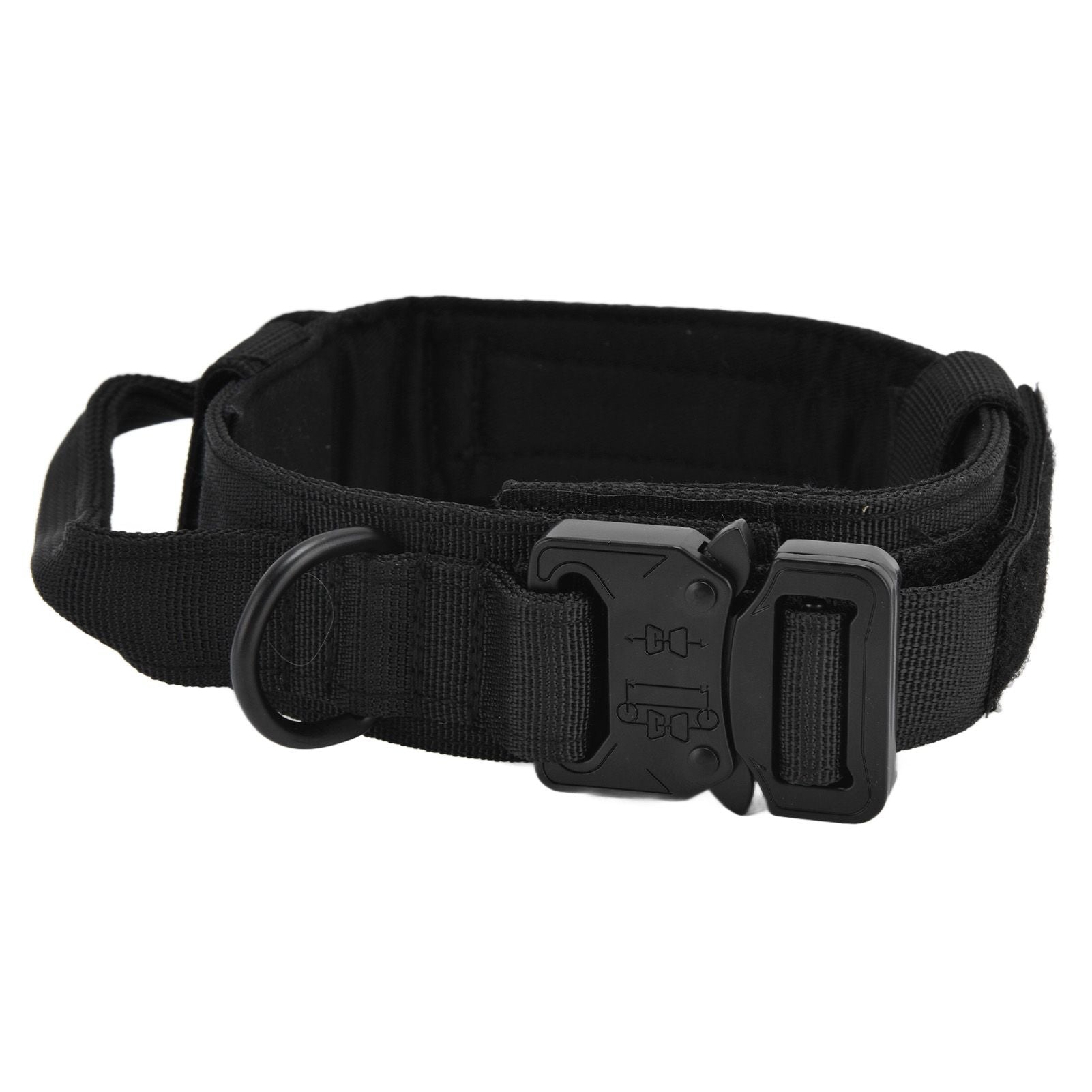 Traction Dog Collar with Buckle Nylon Iron Training Hunting Collar Pet Accessory for OutdoorBlack XL - view 9
