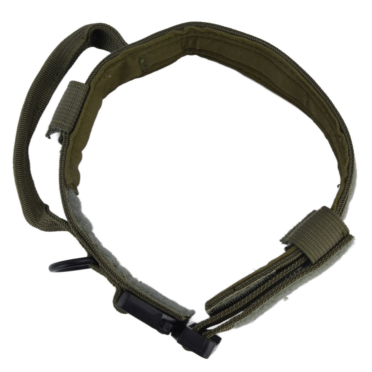 Traction Dog Collar with Buckle Nylon Iron Training Hunting Collar Pet Accessory for OutdoorGreen M - view 3
