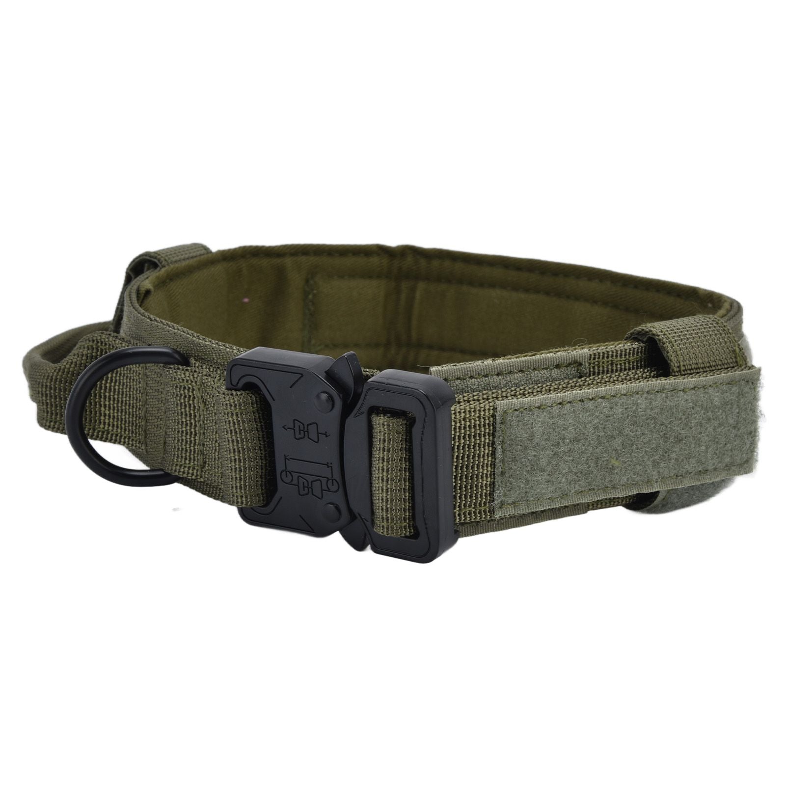 Traction Dog Collar with Buckle Nylon Iron Training Hunting Collar Pet Accessory for OutdoorGreen M - view 9