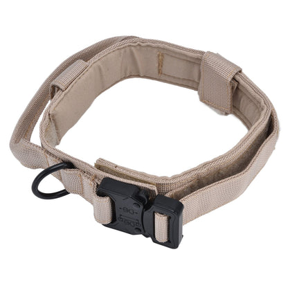 Traction Dog Collar with Buckle Nylon Iron Training Hunting Collar Pet Accessory for OutdoorKhaki XL - view 5