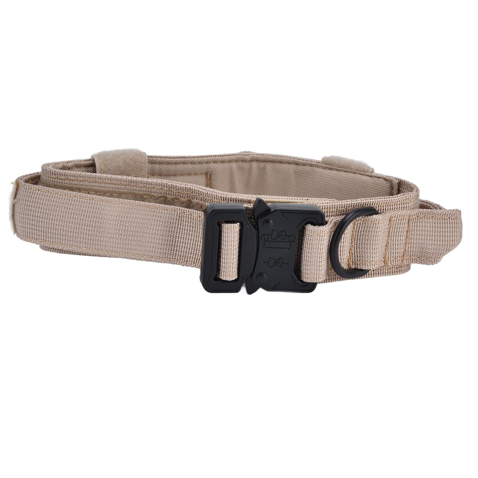 Traction Dog Collar with Buckle Nylon Iron Training Hunting Collar Pet Accessory for OutdoorKhaki XL - view 6