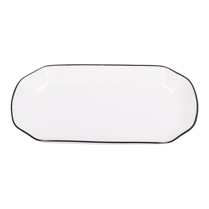 12in Dinner Plate Dish 550ml White Ceramic Noodle Soup Fish Plate Kitchen Tableware for Restaurant
