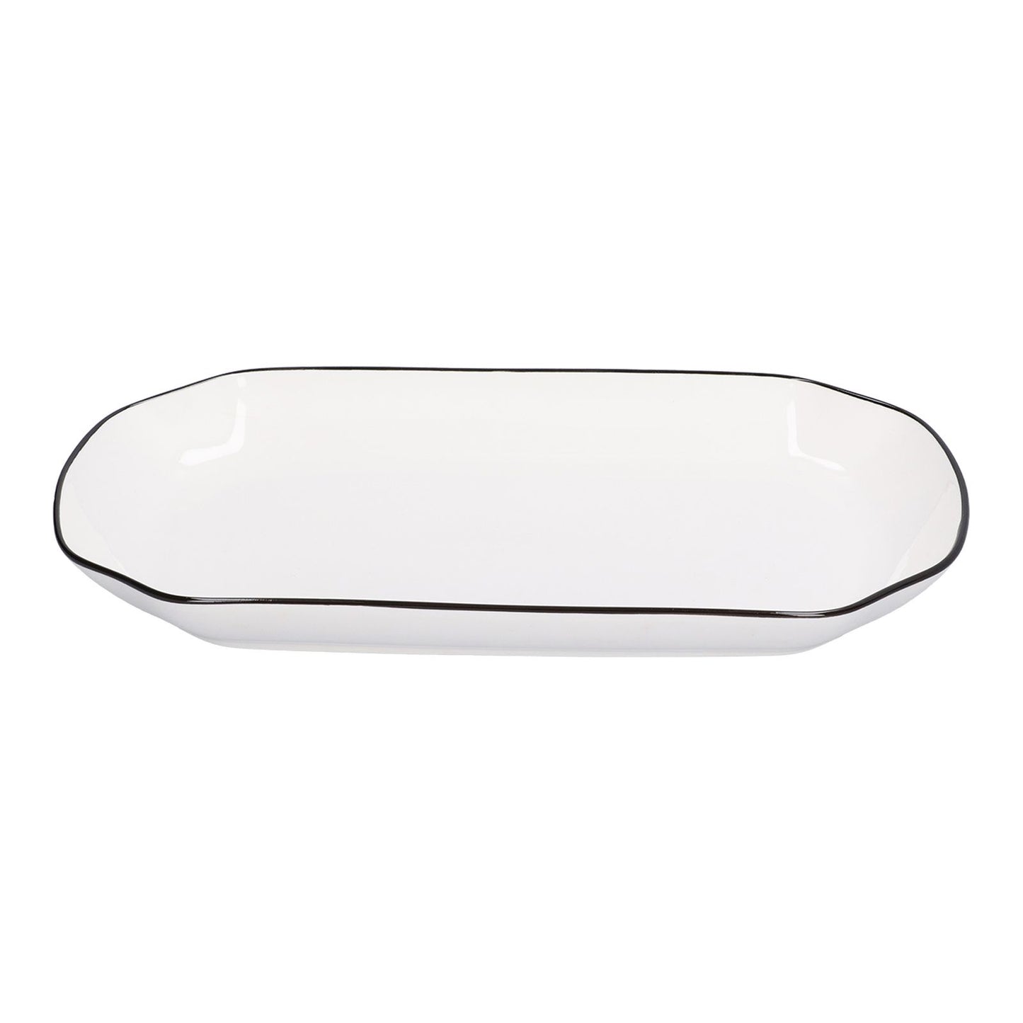 12in Dinner Plate Dish 550ml White Ceramic Noodle Soup Fish Plate Kitchen Tableware for Restaurant - view 2