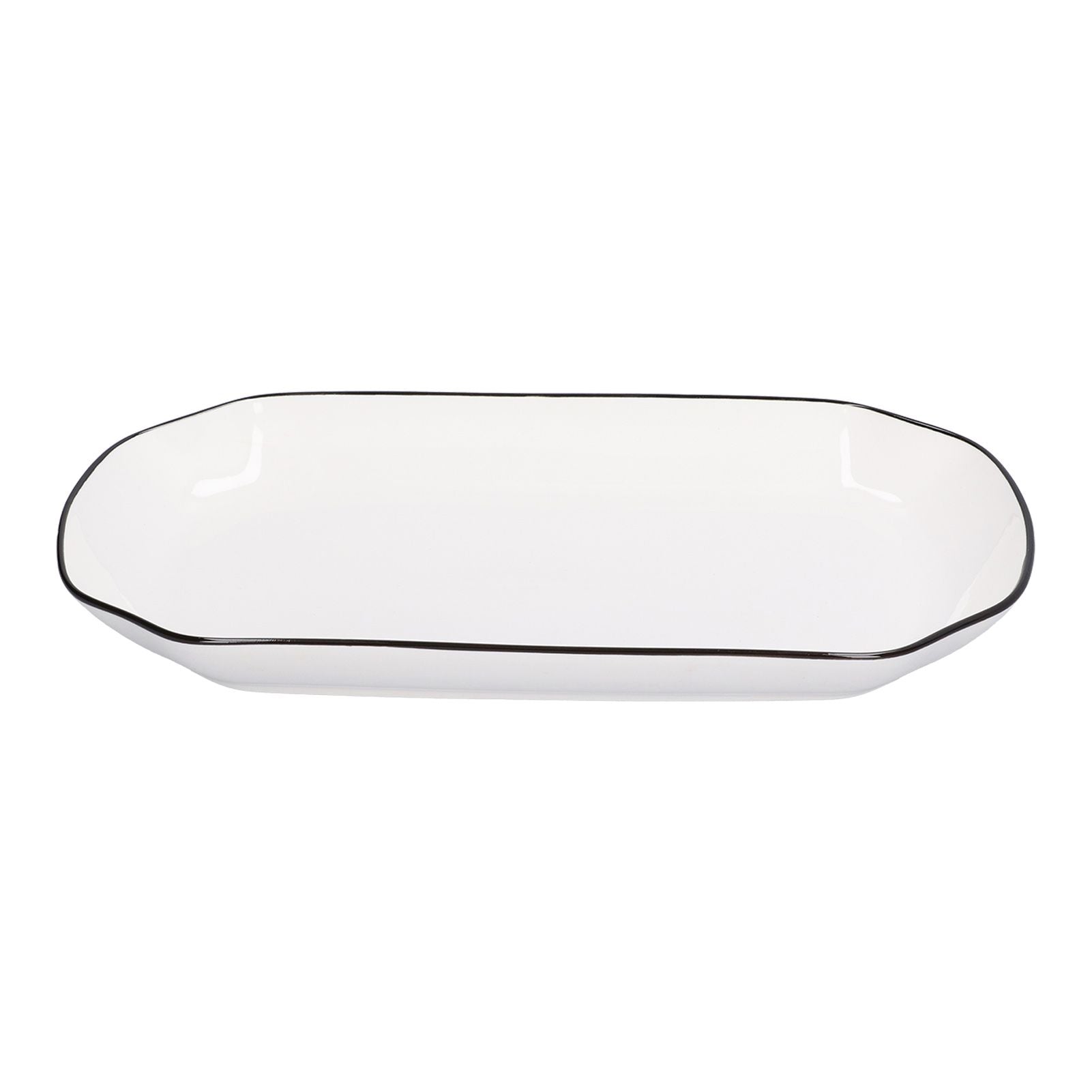 12in Dinner Plate Dish 550ml White Ceramic Noodle Soup Fish Plate Kitchen Tableware for Restaurant - view 2