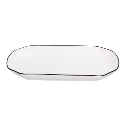 12in Dinner Plate Dish 550ml White Ceramic Noodle Soup Fish Plate Kitchen Tableware for Restaurant - view 2