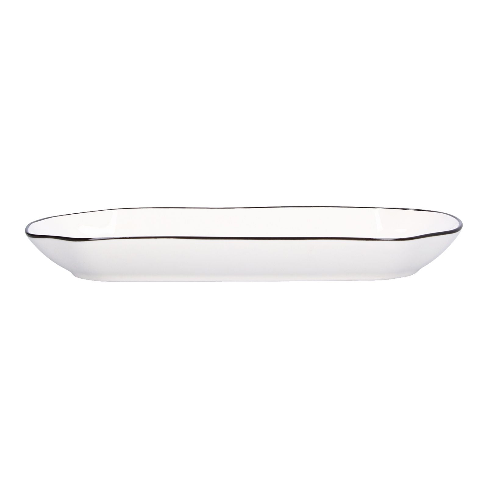 12in Dinner Plate Dish 550ml White Ceramic Noodle Soup Fish Plate Kitchen Tableware for Restaurant - view 4