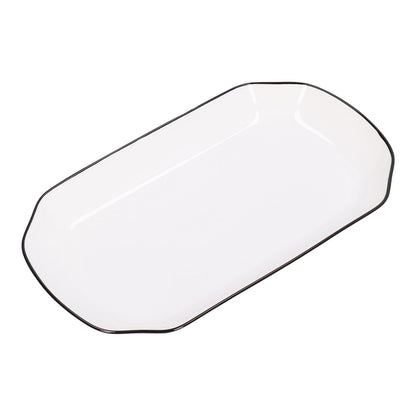 12in Dinner Plate Dish 550ml White Ceramic Noodle Soup Fish Plate Kitchen Tableware for Restaurant - view 5